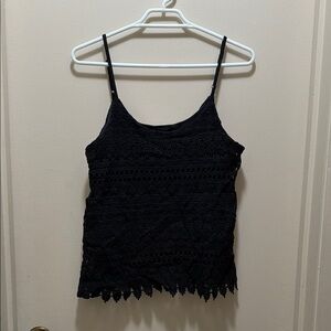 Elegant Black Lace Women’s Top